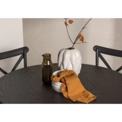 Olivia Rund Spisebordssæt - Sort