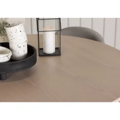 Olivia Rund Spisebordssæt - Grå og Hvid