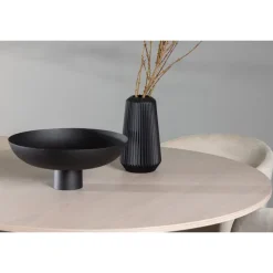 Olivia Rund Spisebordssæt - Beige og Hvid