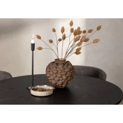 Olivia Rund Spisebordssæt - Beige og Sort