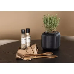 Olivia Rund Spisebordssæt - Beige og Sort