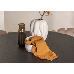 Olivia Rund Spisebordssæte - Beige og Sort