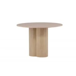 Olivia Rundt spisebord - Hvidpudset