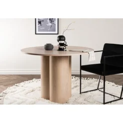 Olivia Rundt spisebord - Hvidpudset