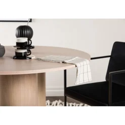 Olivia Rundt spisebord - Hvidpudset