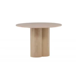 Olivia Rundt spisebord - Hvidpudset