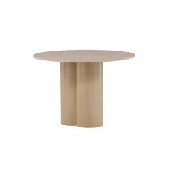 Olivia Rundt spisebord - Hvidpudset