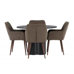 Olivia Rundt Spisebordssæt med Tomorrow Stole