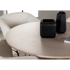 Olivia Spisebordssæt med Day Stole - Off White og - Hvid