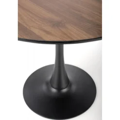 OLMO Rundt spisebord Ø90cm - Valnød/Sort