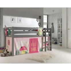 Opbevaringslommer til mellemhøj seng – Forår, lyserød (3 stk.)