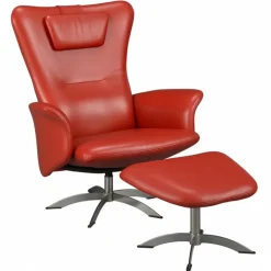 Opus Lænestol - Rød Soleda læder