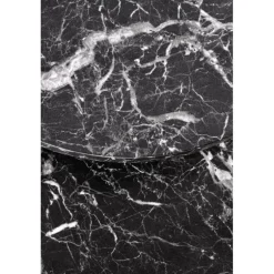 OREO sæt af to sofaborde - Sort marmor / Sort