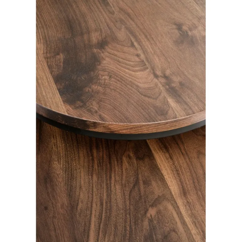 OREO sæt af to sofaborde, Valnød / Sort