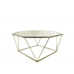 osterlen Bord - Messing og Transperant