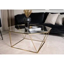 osterlen Bord - Messing og Transperant