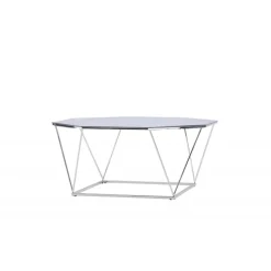 osterlen Sofa Bord - Sølvgrå og Transperant