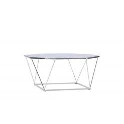 osterlen Sofa Bord - Sølvgrå og Transperant