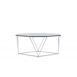 osterlen Sofa Bord - Sølvgrå og Transperant