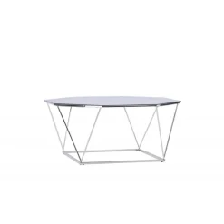 osterlen Sofa Bord - Sølvgrå og Transperant
