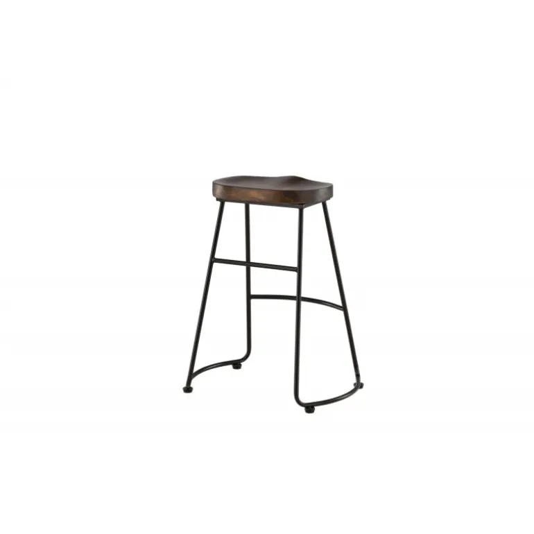 Ozark Barstol - Sort og Mørk Valnød