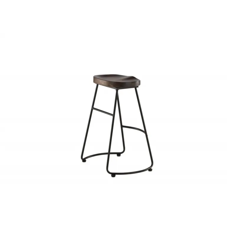 Ozark Barstol - Sort og Mørk Valnød