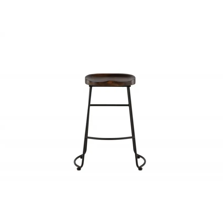 Ozark Barstol - Sort og Mørk Valnød