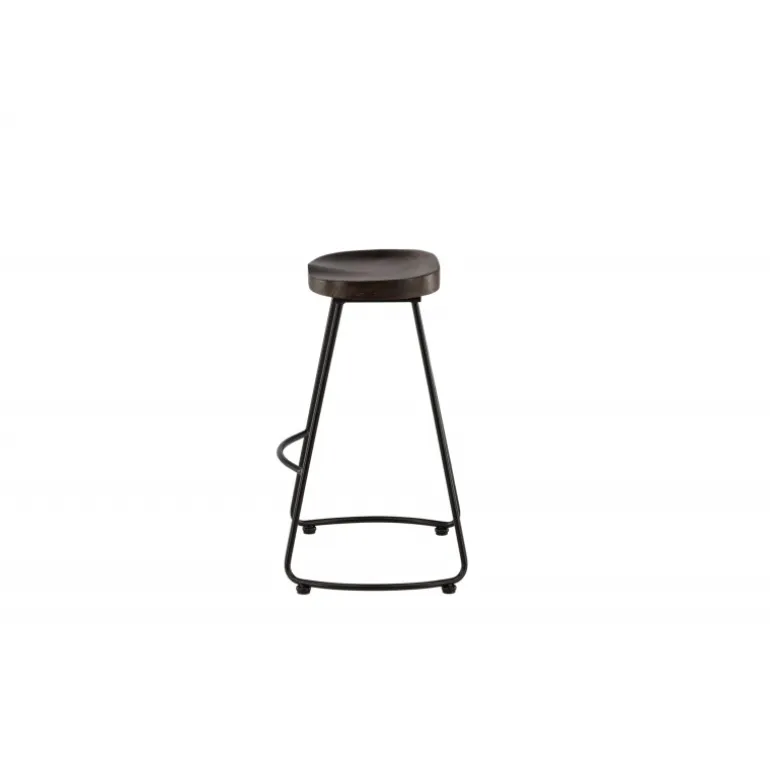 Ozark Barstol - Sort og Mørk Valnød