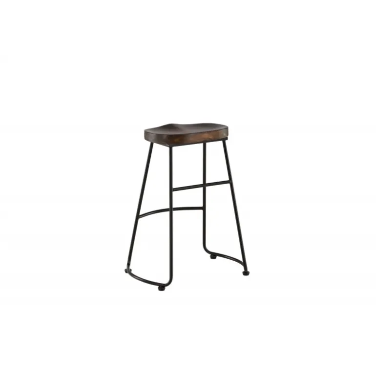 Ozark Barstol - Sort og Mørk Valnød