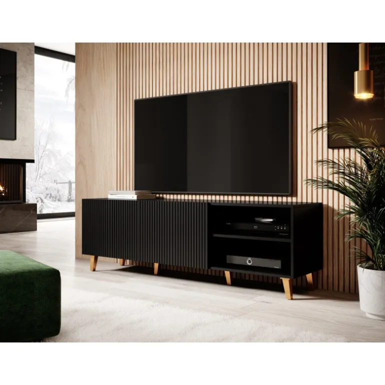 PAFOS TV bord 150cm Sort