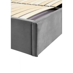 PALAZZO 160x200 seng med opbevaring - Grå og sølv