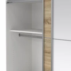 Palermo klædeskab 182 cm - Eg/Spejl