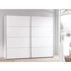 Palermo klædeskab 242 cm - Hvid