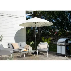 Palmetto Parasol - Sort,Hvid