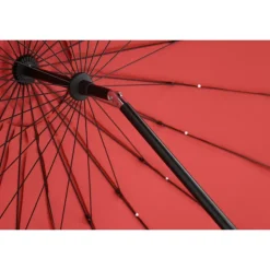 Palmetto Parasol - Sort,Rød