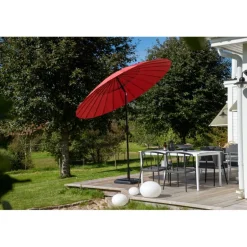 Palmetto Parasol - Sort,Rød