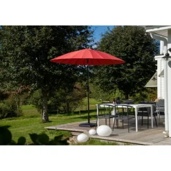 Palmetto Parasol - Sort,Rød