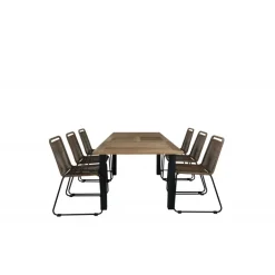 Panama Loungesæt - Havemøbelsæt - Beige,Sort,Natur