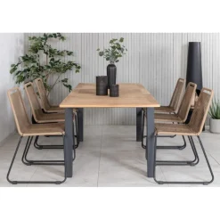 Panama Loungesæt - Havemøbelsæt - Beige,Sort,Natur