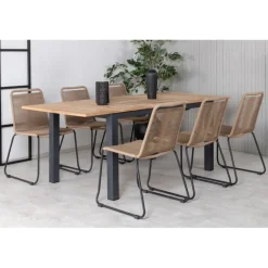 Panama Loungesæt - Havemøbelsæt - Beige,Sort,Natur