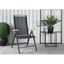 Panama Positionsstol - Sort,Natur