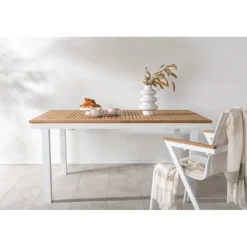 Panama Spisebord - Natur,Hvid
