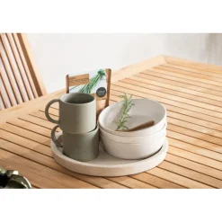 Panama Spisebord - Natur,Hvid