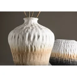 Pane Vase - Beige, Grå og Pink