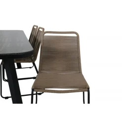 Paola Loungesæt - Havemøbelsæt - Beige,Sort,Natur