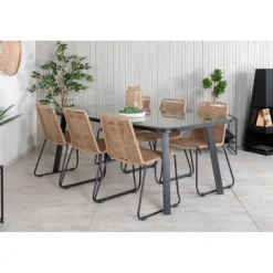 Paola Loungesæt - Havemøbelsæt - Beige,Sort,Natur