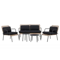 Paola Sofa Sæt - Sort