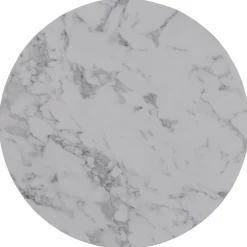 PAOLA Sofabordsæt - marmorlook/sølv