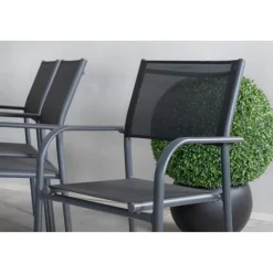 Paola t Loungesæt - Havemøbelsæt - Sort,Natur