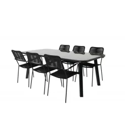 Paola t Loungesæt - Havemøbelsæt - Sort